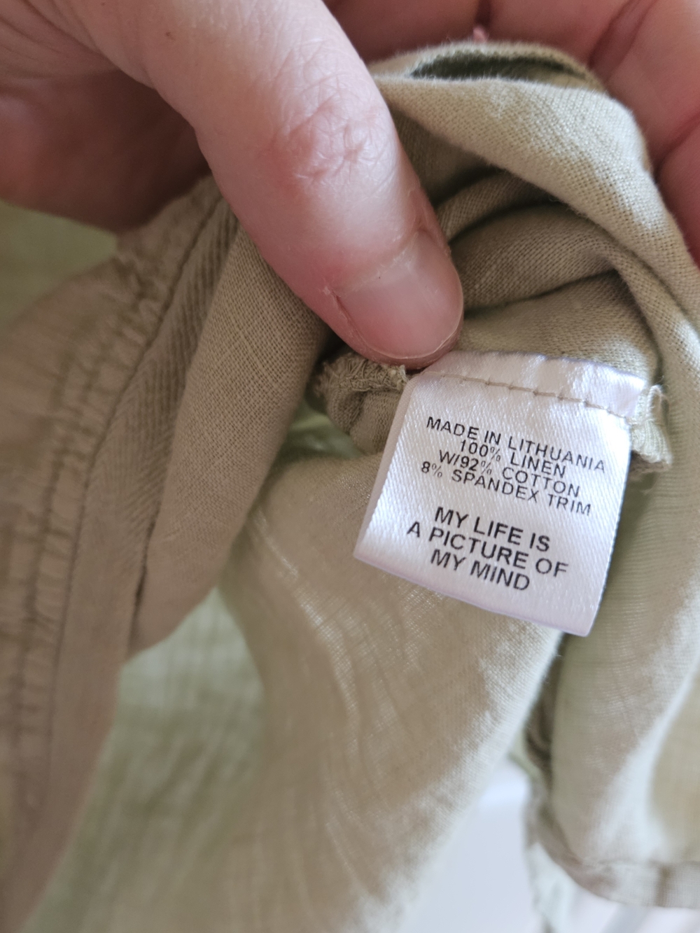 Flax Sleeveless Linen Tank Top P - Picture 6 of 6